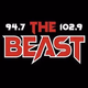 94.7/102.9 The Beast - WOZZ logo