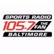 105.7 The Fan - WJZ-FM logo