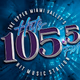 Hits 105.5 - WMVR-FM logo