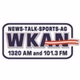 WKAN AM 1320 and FM 101.3 - WKAN logo