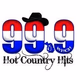99.9 Hot Country Hits - WHCH logo
