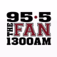 95.5 The Fan - WFRX logo