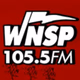 WNSP Sports Radio 105.5 - WNSP logo