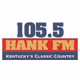 105.5 Hank FM - WLXO logo