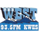 The West 93.5 - KWES-FM logo