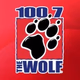 100.7 The Wolf - KKWF logo