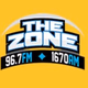 96.7FM 1670AM The Zone - WOZN logo