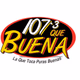 Que Buena 107.3 - KAJE logo