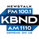 FM News 100.1 and 1110 KBND - KBND logo