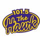 101.5 The Hawk - CIGO-FM logo