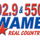 Real Country 92.9 - WAME logo